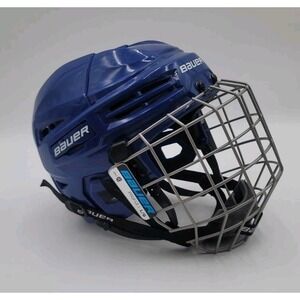 Bauer IMS 5.0 Blue Hockey Helmet Size Jr Large‎ w Face Mask